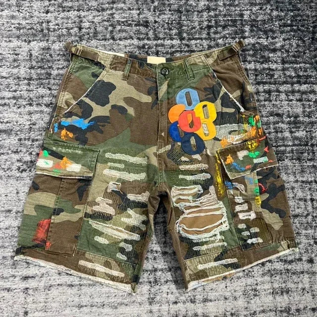 shorts gallery dept patch camo cargo
