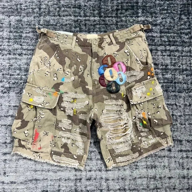 shorts gallery dept patch camo cargo