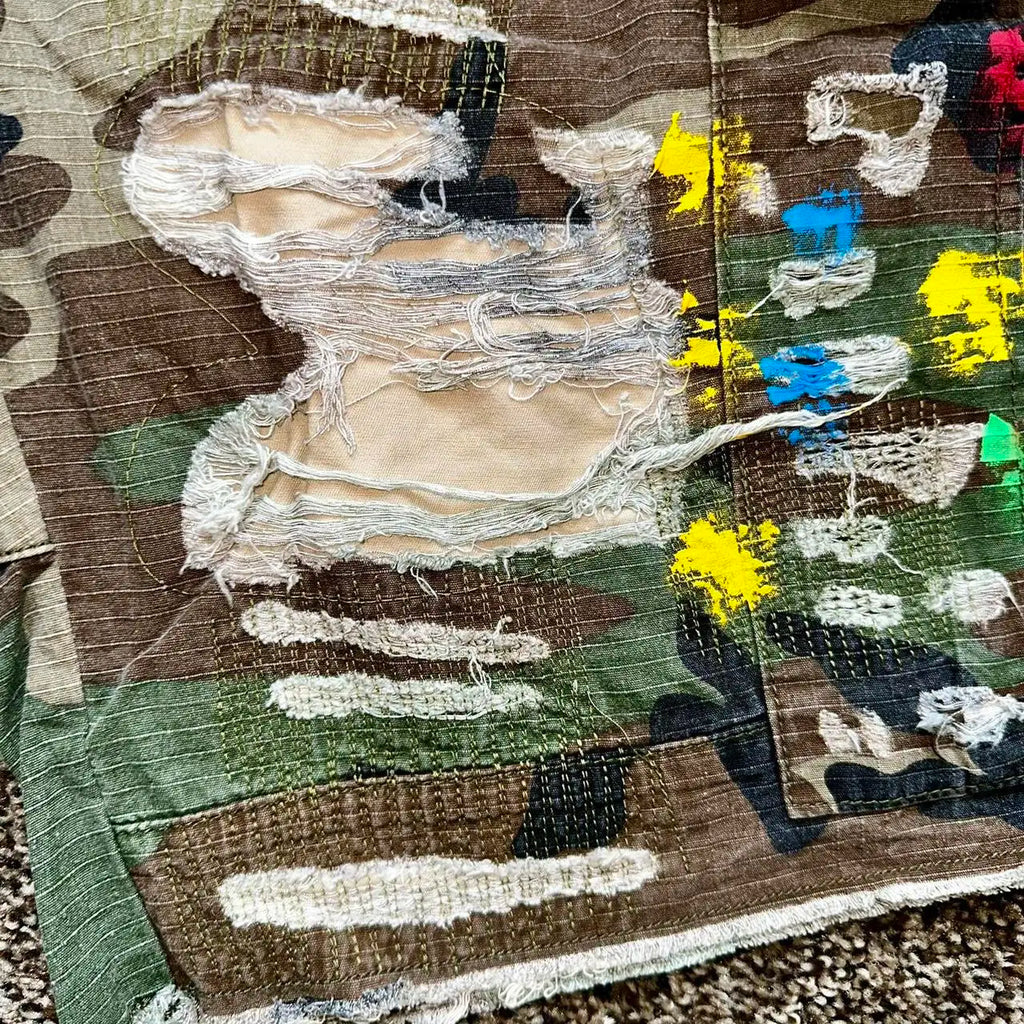 shorts gallery dept patch camo cargo