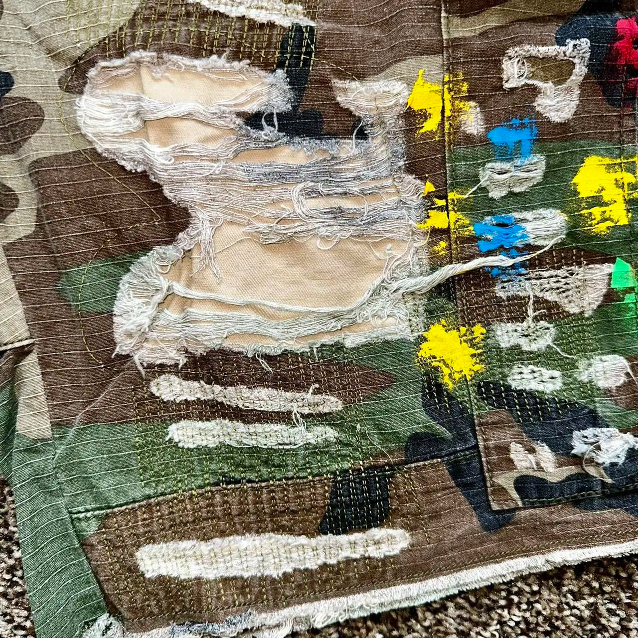 shorts gallery dept patch camo cargo